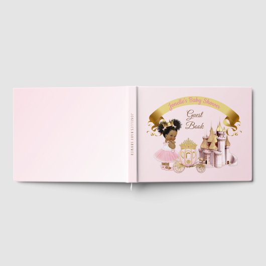 Königliche Prinzessin Burg Beförderung Pink Gold G Gästebuch (Voll)