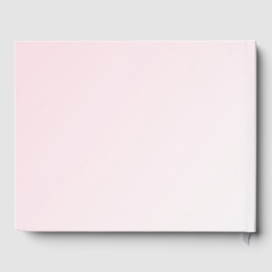 Königliche Prinzessin Burg Beförderung Pink Gold G Gästebuch (Rückseite)