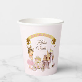 Königliche Prinzessin Burg Beförderung Pink Gold G Pappbecher