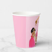 Königliche Prinzessin Burg Beförderung Pink Gold G Pappbecher (Rechts)