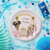 Königliche Prinzessin Burg Beförderung Pink Gold G Pappteller (Party)