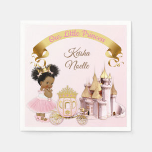 Königliche Prinzessin Burg Beförderung Pink Gold G Serviette