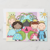 Königliche Prinzessin Celebration Birthday Einladung (Vorderseite)