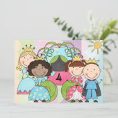 Königliche Prinzessin Celebration Birthday Einladung (Stehend Vorderseite)