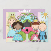 Königliche Prinzessin Celebration Birthday Einladung (Vorne/Hinten)