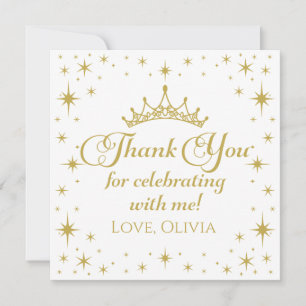 Königliche Prinzessin Danke Einladung