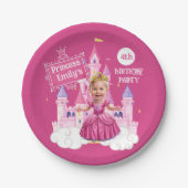 Königliche Prinzessin Karikatur Geburtstag Pappteller (Vorderseite)