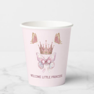Königliche Prinzessin Rosa Gold Tasse Pappbecher