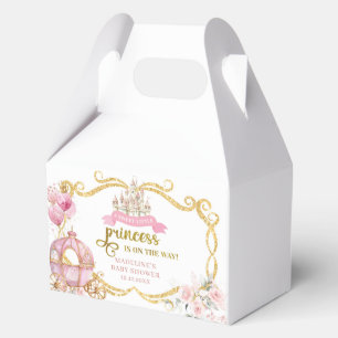 Königliche Prinzessin Rosa Kutsche Baby-Geschenkbo Geschenkschachtel