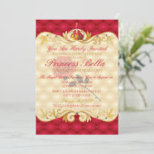 Königliche Prinzessin, Rote Rose Einladungen zum G (Stehend Vorderseite)