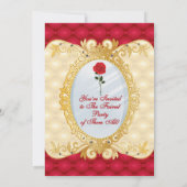 Königliche Prinzessin, Rote Rose Einladungen zum G (Rückseite)