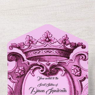 Königliche Prinzessin Sweet 16 All In One Einladung