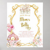 Königliche Prinzessin Wie groß ist die Mama Bauch- Poster (Vorne)