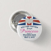 Königliche Prinzessin William u. Kate Button (Vorne & Hinten)