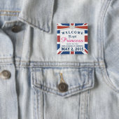 Königliche Prinzessin - willkommenes Baby Williams Button (Beispiel)