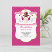 Königliche Prinzessin zum Geburtstag Einladung (Stehend Vorderseite)