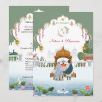 Königliche Punjabi Sikh Hochzeit Anand Karaj Einla