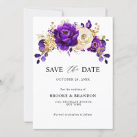 Königliche Purpur-Violett-Gold-Blumen-Botanische H