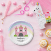 Königliche Rosa Burg Prinzessin Geburtstagsparty Pappteller (Party)