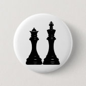 Königliche Schachfiguren Button (Vorderseite)
