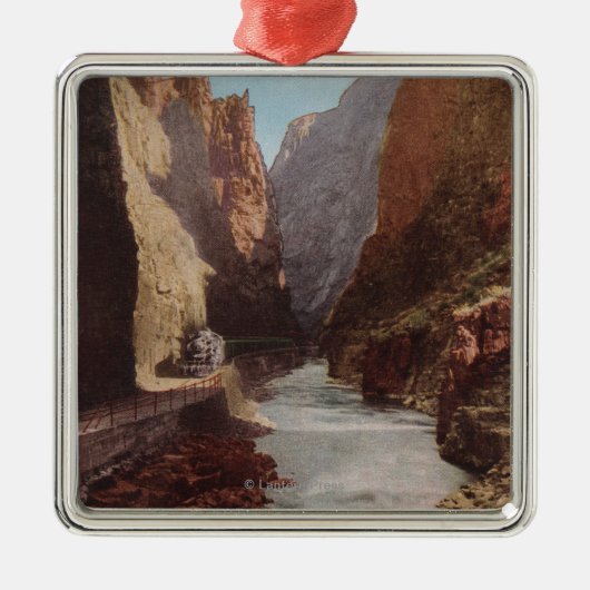 Königliche Schlucht, Co - Ansicht des Zugs, Fluss Silbernes Ornament (Vorne)