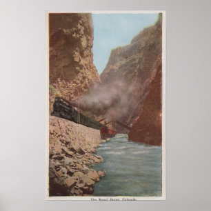 Königliche Schlucht, Co - Ansicht des Zugs neben Poster