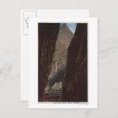 Königliche Schlucht, CO - Ansicht eines Crevice in Postkarte (Vorne/Hinten)