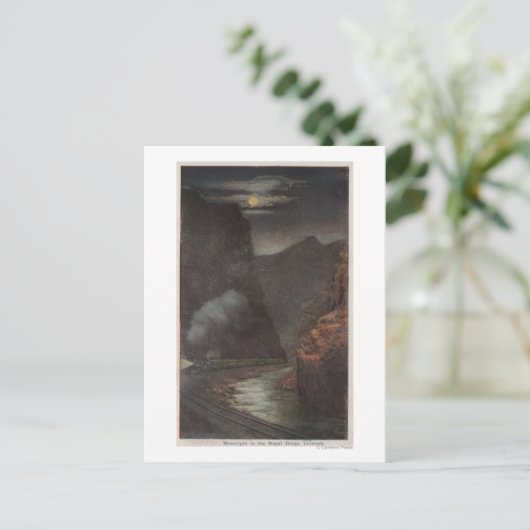 Königliche Schlucht, CO - Mondlicht Aussicht auf Z Postkarte (Stehend Vorderseite)