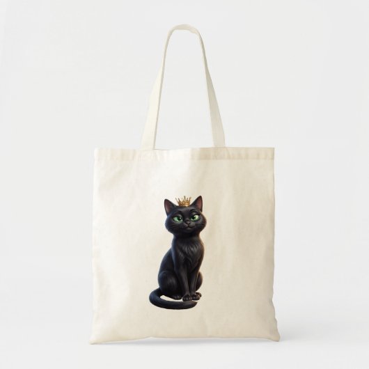 Königliche schwarze Katzen-Tasche Tragetasche (Vorne)