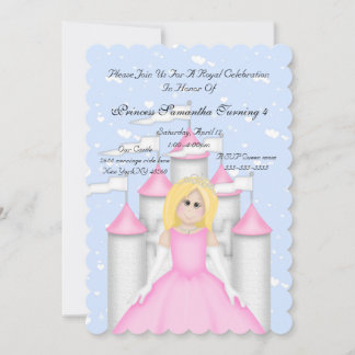 Königliche Sparkle Prinzessin Geburtstagsparty Ein Einladung