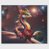 Königliche Sternserpenz des Universums. Geschenkpapier (Flach)