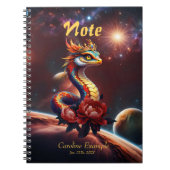 Königliche Sternserpenz des Universums. Notizblock (Vorderseite)