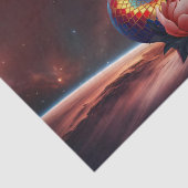 Königliche Sternserpenz des Universums. Seidenpapier (Detail)