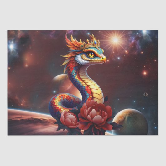 Königliche Sternserpenz des Universums. Seidenpapier (Vorderseite)