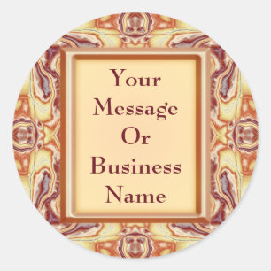 Königliche Tapisserie Runder Aufkleber