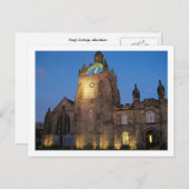 Königliche Uni Postkarte (Vorne/Hinten)