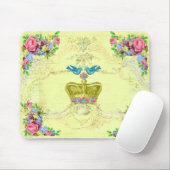 Königliche Vögel Florale Computermauspad Mousepad (Mit Mouse)