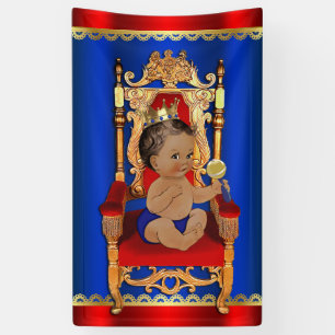 Königliche Vornehme Fancy Ethnische Prinz Jungen B Banner