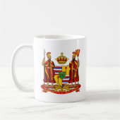 Königliche Wappen des Königreichs Hawaii Kaffeetasse (Links)