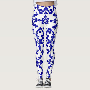 königliche Weinreben-Mosaik-Leggings Leggings