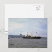 Königliche Yacht "Britannia" am St. Lawrence River Postkarte (Vorne/Hinten)