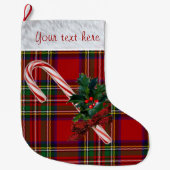 Königliche Zuckerstange-u. Stechpalmen-Gewohnheit Großer Weihnachtsstrumpf (Vorderseite)