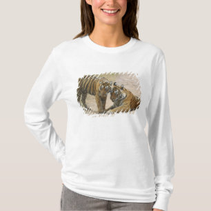 Königlicher Bengal-Tiger und Jungtier - Berührung T-Shirt