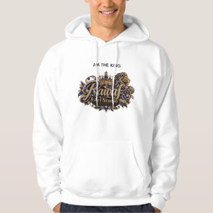 Königlicher blauer Löwe Luxus-Wappen Hoodie