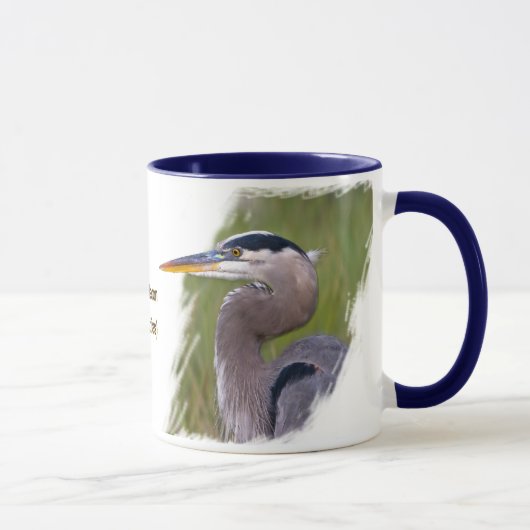 Königlicher blauer Reiher Tasse (Rechts)