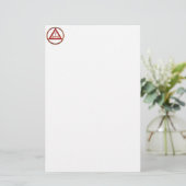 Königlicher Bogen-DreiergruppeTau Briefpapier (Stehend Vorderseite)