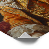Königlicher Cavalier King Charles Spaniel Portrait Poster (Ecke)