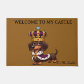 Königlicher Dachshund Fußmatte (Vorderseite)