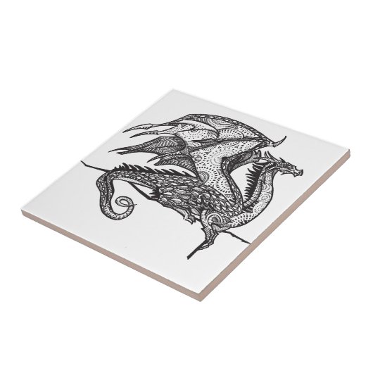 Königlicher Drache Fliese (Seite)