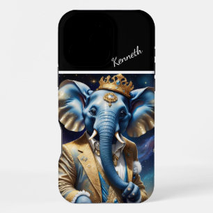 Königlicher Elefant unter den Sternen iPhone 16 Pro Max Hülle
